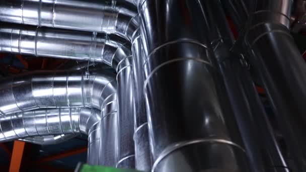 大型企业的气管道 — 图库视频影像