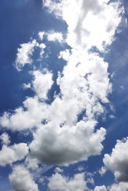  Doğada mavi gökyüzü manzaralı güzel bulutlar