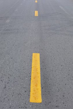 Boş karayolu asfalt yol dokusu. Üstte görüntü.