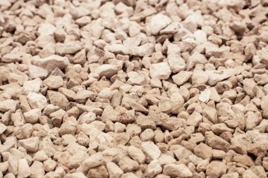 Arka plan, çakıl dokusu. İnşaat için taşlar, malzeme.