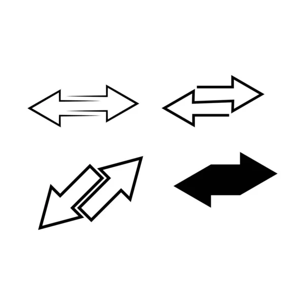 Návrh Ilustrace Loga Přenosu Šipek — Stockový vektor