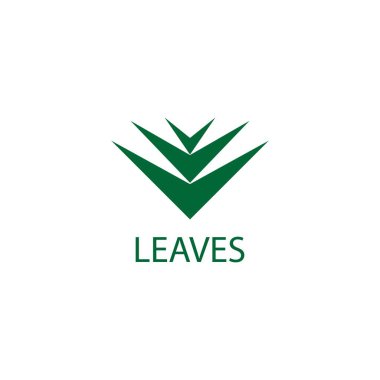 yeşil yaprak logo çizimi tasarımı
