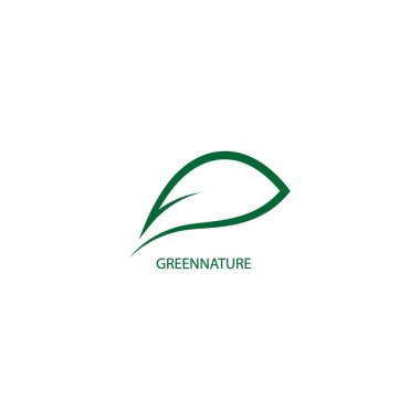 yeşil yaprak logo çizimi tasarımı