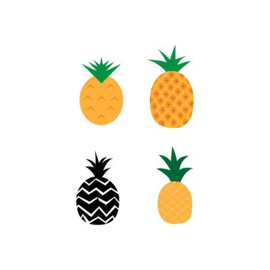 ananas logosu stok çizimi tasarımı