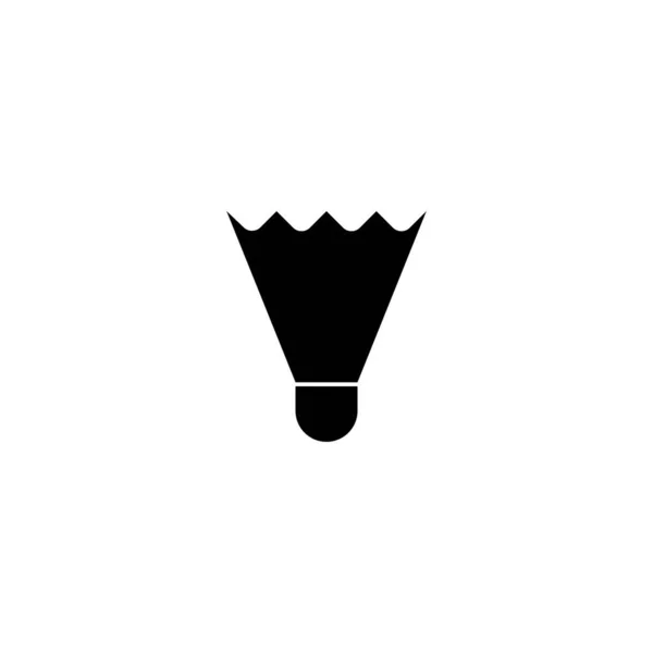 Skyttel Badminton Logotyp Vektor Illustration Design — Stock vektor