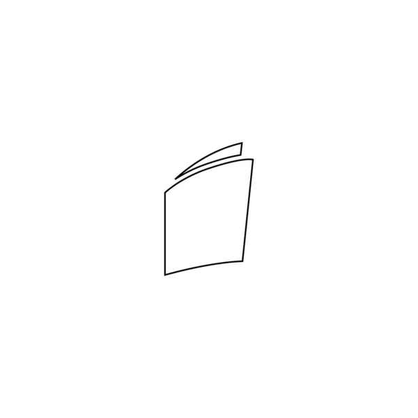 Книжковий Логотип Стоковий Дизайн Ілюстрації — стоковий вектор