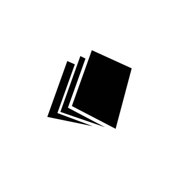 Libro Logo Stock Illustrazione Design — Vettoriale Stock