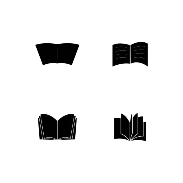 Libro Logo Stock Diseño Ilustración — Vector de stock