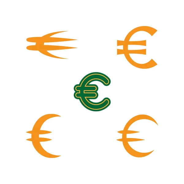 Symbol Waluty Euro Wektor Ilustracji Projektu — Wektor stockowy