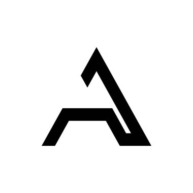 bir logo vektör illüstrasyon tasarımı harfi