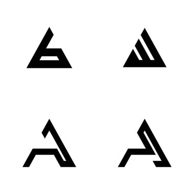 bir logo vektör illüstrasyon tasarımı harfi