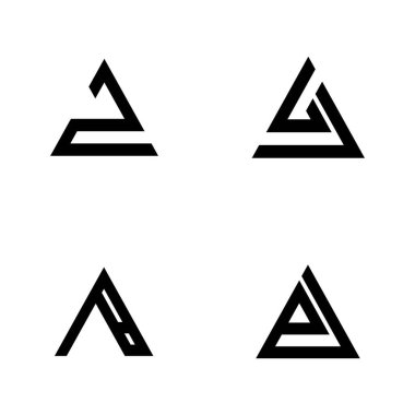 bir logo vektör illüstrasyon tasarımı harfi