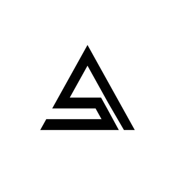 Carta Logotipo Design Ilustração Vektor — Vetor de Stock