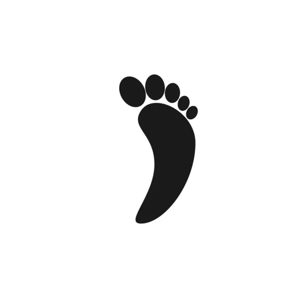 Human Footprint Logo Vektor Illustration — Stock Vector