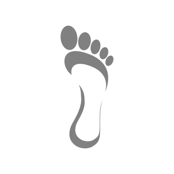 人类脚印标识Vektor插图 — 图库矢量图片