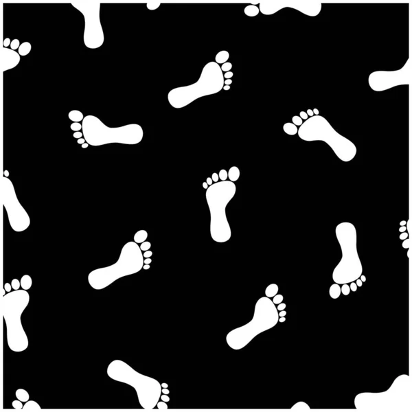 Human Footprint Background Vektor Illustration — 스톡 벡터