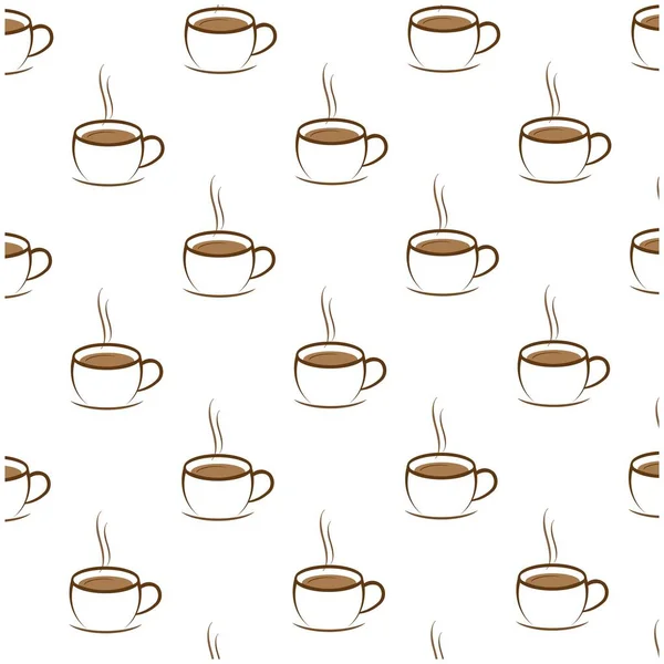 Sıcak kahve fonu vektör illüstrasyonu