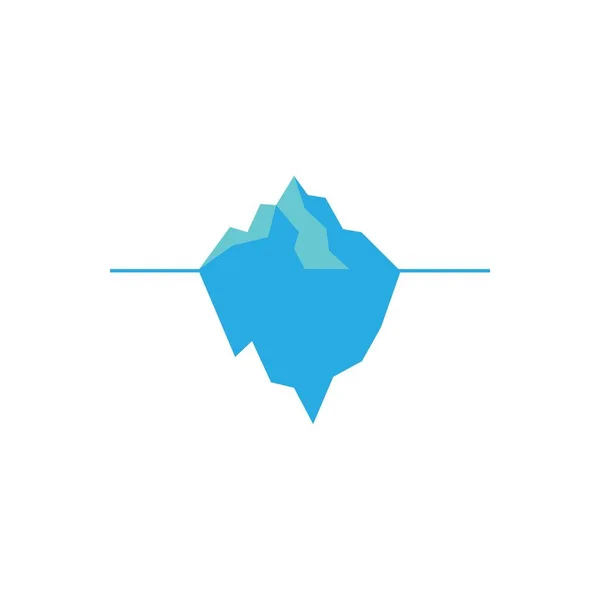 Simple Iceberg Icon Illustration Design — Stockvector