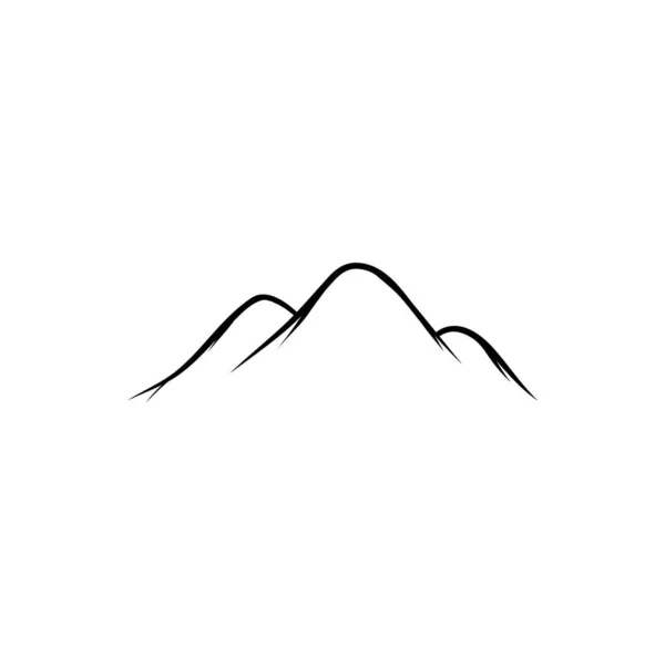 Εικονίδιο Βουνού Vektor Σχέδιο Εικονογράφησης — Διανυσματικό Αρχείο