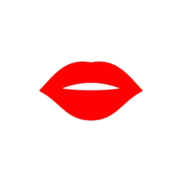 Icona Labbra Logo Segno Simbolo Vektor Illustrazione Icone Vektor Alta — Vettoriale Stock