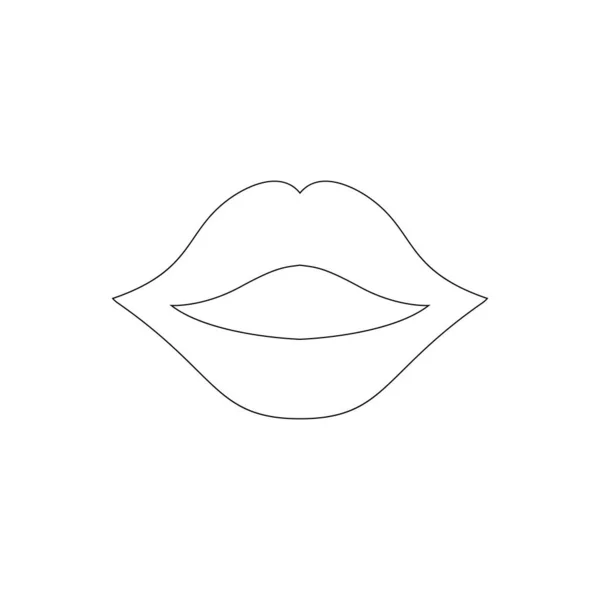 Χείλη Εικονίδιο Λογότυπο Απομονωμένο Σύμβολο Σύμβολο Vektor Εικόνα Υψηλής Ποιότητας — Διανυσματικό Αρχείο
