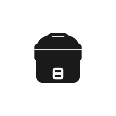 pilav pişirme ikonu vektörü. elektrikli aletler simge kabartma biçimi