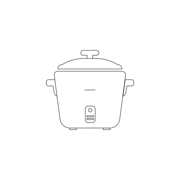 Cocina Arroz Vector Arte Llino Diseño Icono Plano Vector Ilustración — Archivo Imágenes Vectoriales