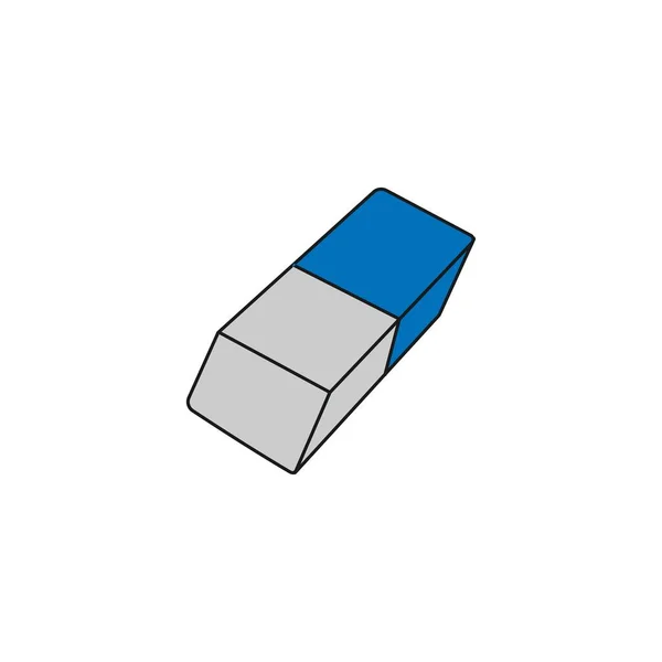 Symbole Icône Gomme Isolée Sur Fond Propre Élément Caoutchouc Vectoriel — Image vectorielle