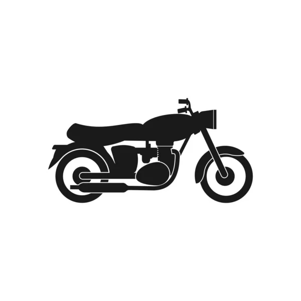 Vintage Motorkerékpár Ikon Vektor Illusztráció Tervezés — Stock Vector