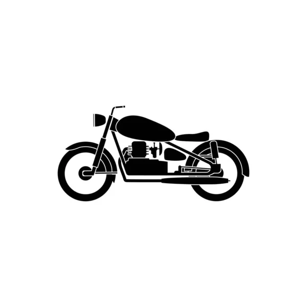 Икона Винтажного Мотоцикла — стоковый вектор