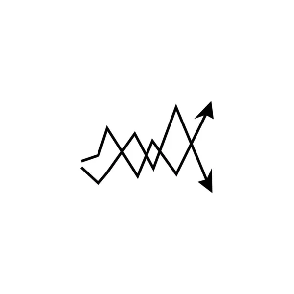 Market Volatility Icon Illustration Design — Wektor stockowy