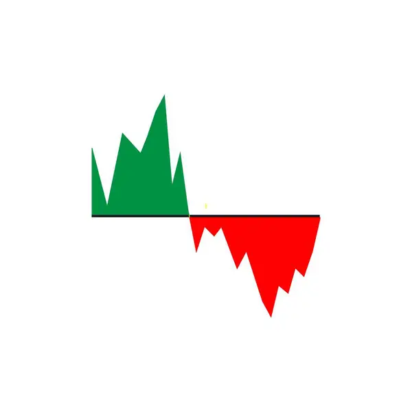 Market Volatility Icon Illustration Design — Archivo Imágenes Vectoriales