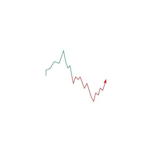 Market Volatility Icon Illustration Design — Archivo Imágenes Vectoriales