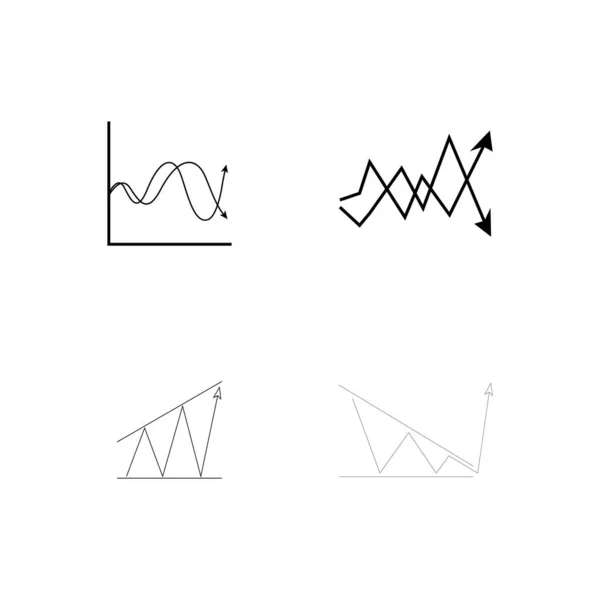 Market Volatility Icon Illustration Design — Stockvector