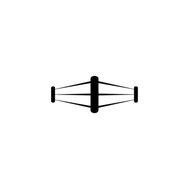 simple boxing ring icon illustration design