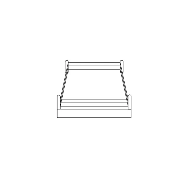 Simple Boxing Ring Icon Illustration Design — Stok Vektör