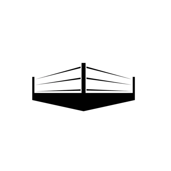 Simple Boxing Ring Icon Illustration Design — Vettoriale Stock