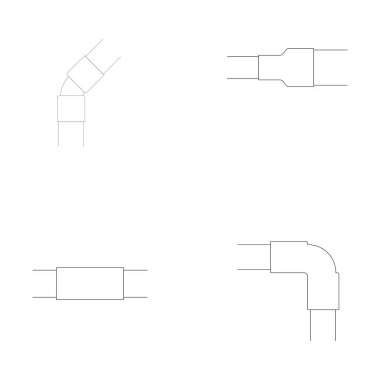 boru bağlantı simgesi resimleme tasarımı