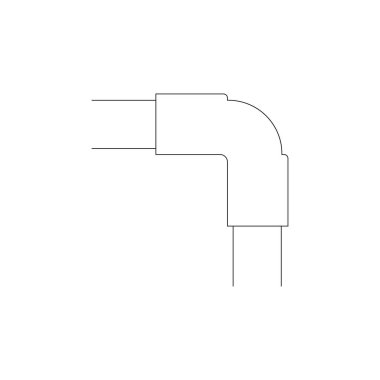 boru bağlantı simgesi resimleme tasarımı