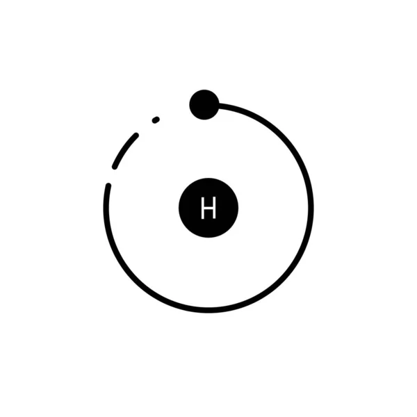 Simple Hydrogen Icon Illustration Design — Stock Vector