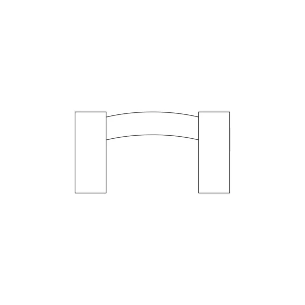 Простий Дизайн Іконок Воріт — стоковий вектор