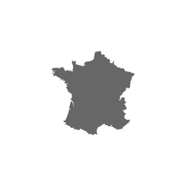 France Carte Logo Illustration Design — Image vectorielle