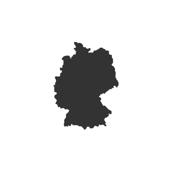 ドイツ地図ロゴイラストデザイン — ストックベクタ