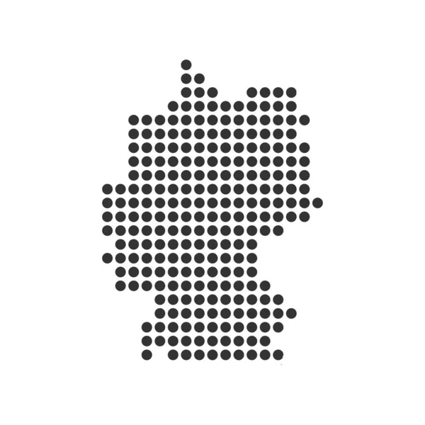 German Map Logo Illustration Design — Stock vektor