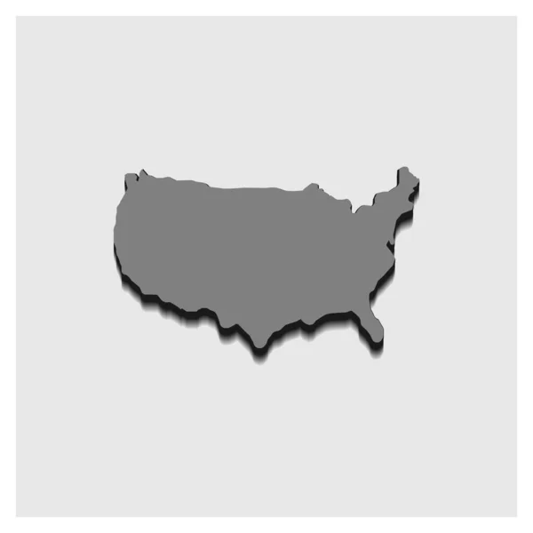 Karte Vereinigter Status Logo Illustration Design — Stockvektor