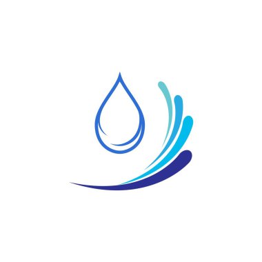 su damlası logo illüstrasyon tasarımı
