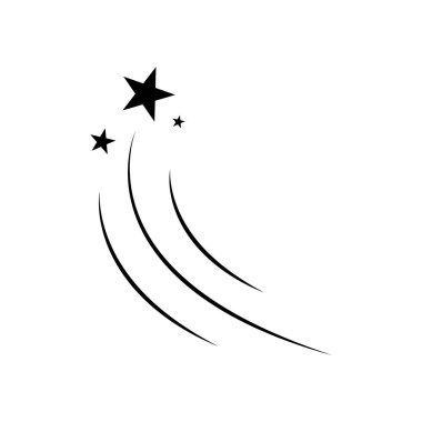 Basit ve modaya uygun yıldız logosu çizimi