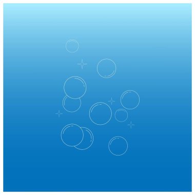 su kabarcığı illüstrasyon tasarımı