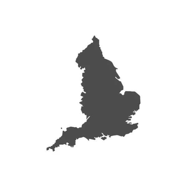English Country Map Logo Illustration Design —  Vetores de Stock