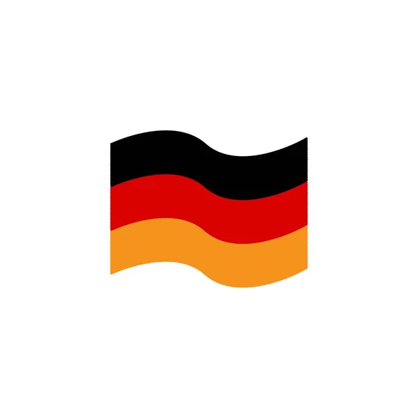 Diseño Ilustración Del Logotipo Bandera Alemana — Archivo Imágenes Vectoriales